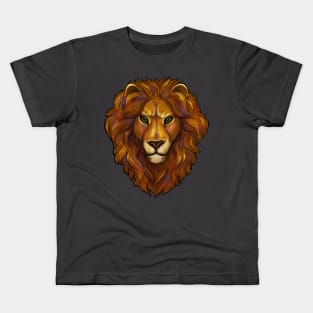head of a lion, king of beasts Kids T-Shirt